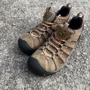 KEEN Men Flint II Waterproof Steel Toe Work Shoe Boot Men's 11 D Brown Leather